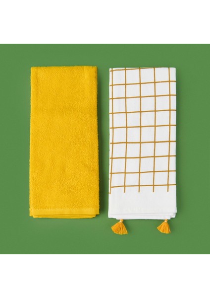 Soft Ayçiçeği 2'li Mutfak Havlusu - Renkli - 40X60 cm fiyatları