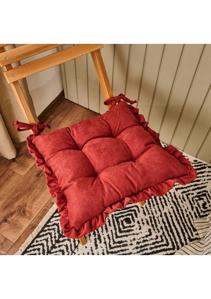 Soft Maia Sandalye Minderi - Kiremit - 40X40 cm fiyatları