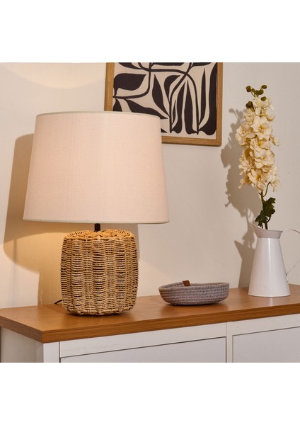 Lighting Santo Abajur - Kahverengi / Beyaz - 45X30 cm