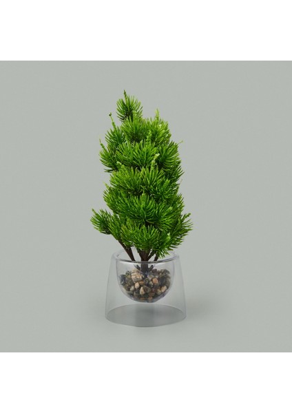 Dekor Yapay Çam Ağacı - Asorti - 26X15 cm