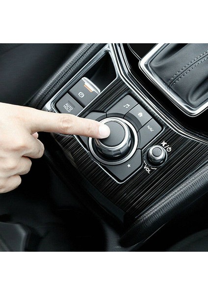 Mazda Cx-5 Cx5 2017-2020 Dişli Vites Konsolu Panel Çerçevesi Kapak Trim Titanyum Siyah (Yurt Dışından) indirimleri