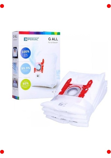 4'lü Süpürge Toz Torbası Uyumlu Paket