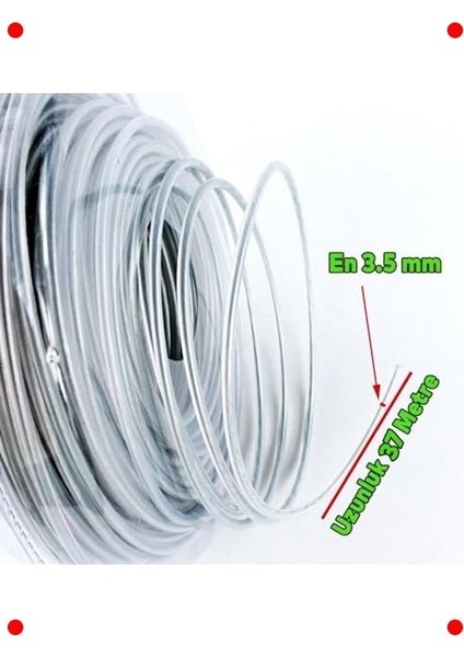 Profesyonel Kare Çim Biçme Misinası 3.5 mm 37 Metre modelleri