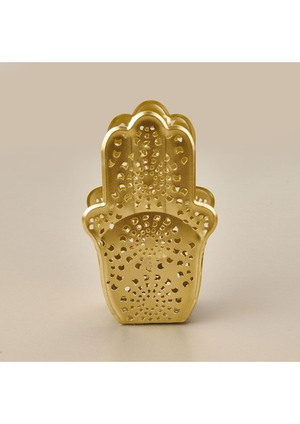 Etnik Metal Mumluk - Gold - 10 cm