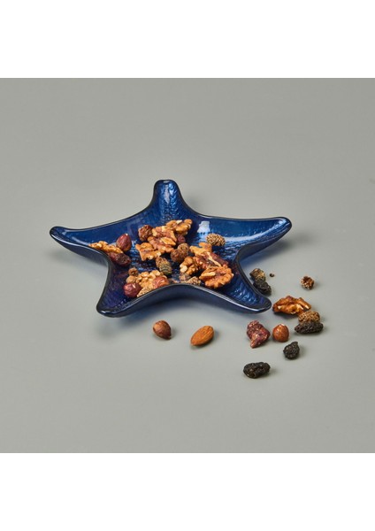Dekoratif Hasır Deniz Yıldızı Tabak - Asorti - 20 cm