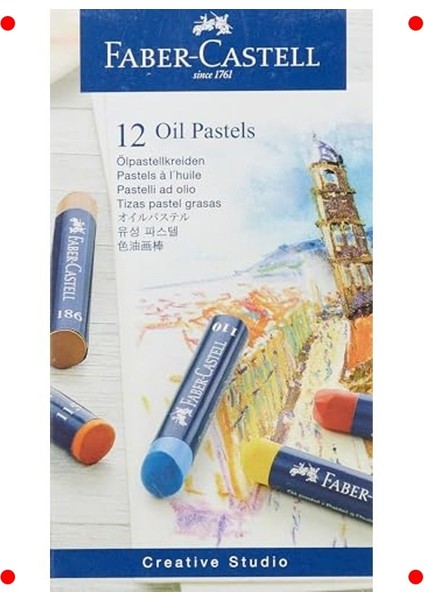 Sanatsal Yağlı Pastel Boya Seti, 12 Renk modelleri