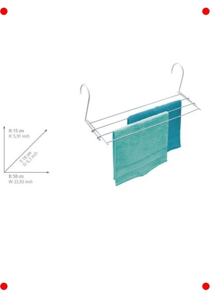 Radyatör Üstü Çamaşır Kurutucu Askı - Beyaz indirimleri