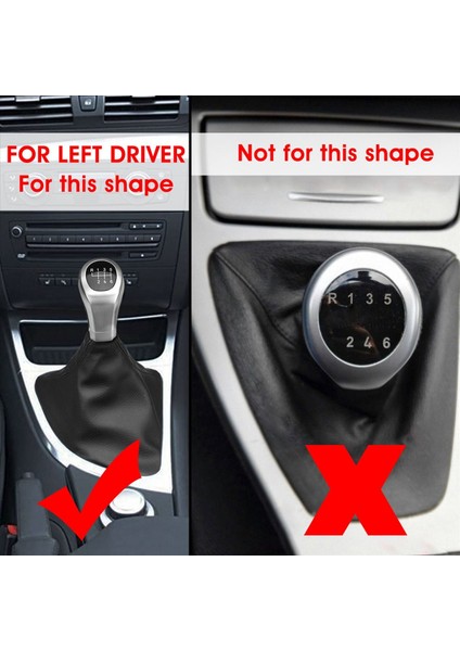 2x 6 Hızlı Manuel Vites Değiştirme Düğmesi Değiştirici Kol Önyükleme Kapağı Için Bmw 1 Serisi E81 E87 E87LCI E88 E82 (Yurt Dışından) fırsatları