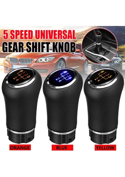 Toyota/benz/audi/bmw Sarı Için LED Backlight Dişli Pu Deri Kaynak Kolu (Yurt Dışından) fiyatları