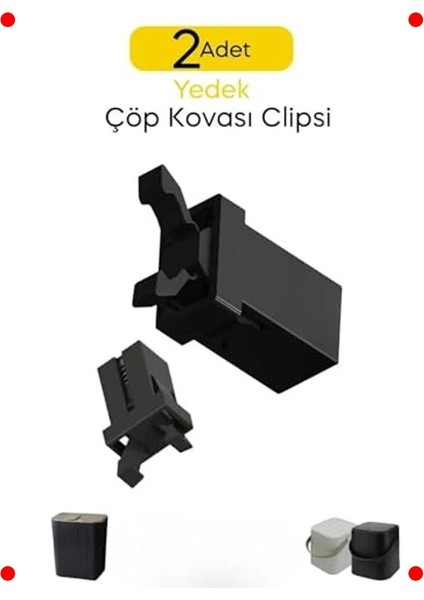 Çöp Kovası Kilit Klipsi Yedek Parça (2 Adet) fiyatları