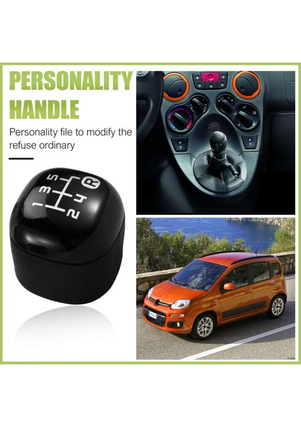 Araba Kılavuzu Şanzıman Fiat Panda X58L 2012 Otomobil Aksesuarları Için 5 Hızlı Dişli Vardiya Knob Kalesi Şanzıman Değiştirici (Yurt Dışından) indirimleri