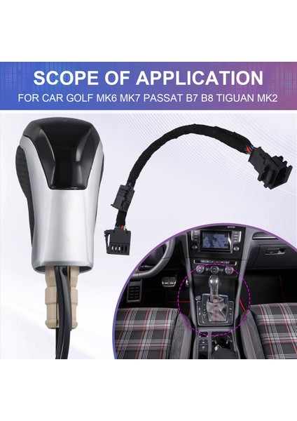 Vw Golf Için Delikli Araba LED Vites Düğmesi Vardiya Tutağı (Yurt Dışından) indirimleri