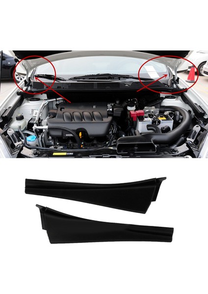 Araba Ön Ön Cam Silecek Yan Trim Kapağı Nissan Qashqai Için Ön Çamurluk Kapağı 2008-2015 (Yurt Dışından) modelleri