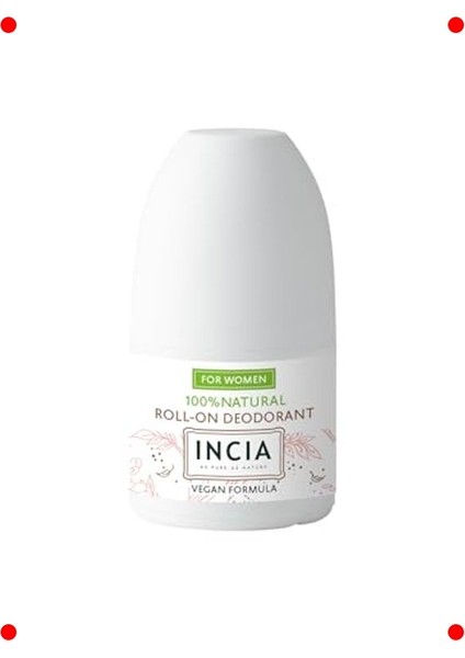 %100 Doğal Kadın Roll-On Deodorant - Lekesiz 50 ml