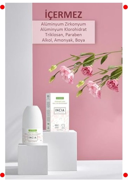 %100 Doğal Kadın Roll-On Deodorant - Lekesiz 50 ml modelleri