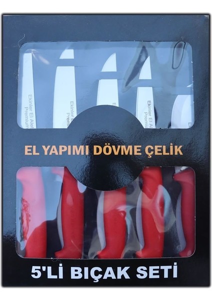 PH025 Plastik Saplı Premium Paslanmaz Çelik 5 Li Kasap ve Mutfak Bıçağı Seti fiyatları
