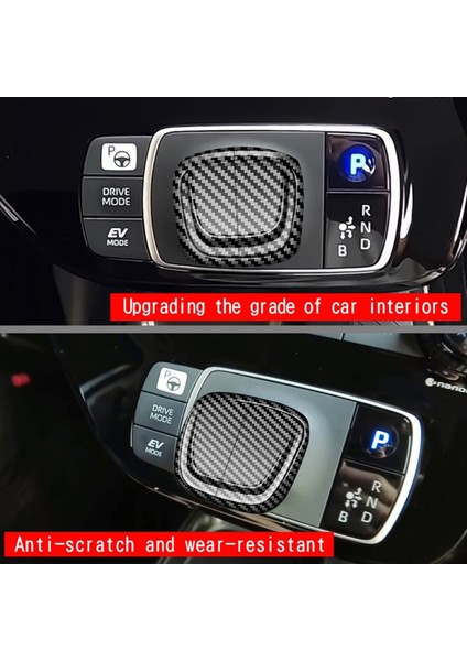 Araç Dişli Vites Kolu Düğmeleri Kapak Etiketleri Dişli Kaydırma Düğmesi Toyota Aqua 2024 Araba Aksesuarları Karbon Fiber (Yurt Dışından) fiyatları