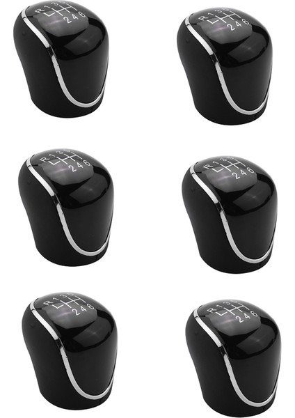 6x 6 Hızlı Araba Pu Deri Dişli Vardiya Knob Vardiya Kolu Ford Mondeo Iv S-Max C-Max Transit Focus Mk3 Mk4 Kuga (Yurt Dışından)