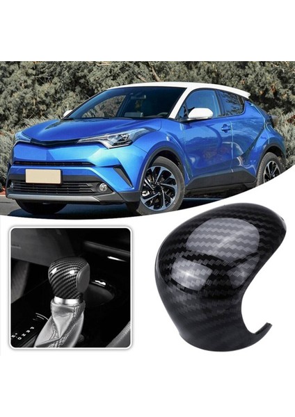Toyota Için 4x Chr C-Hr 16-19 Karbon Fiber Vites Düğmeleri Vardiya Kolu Vites Değiştirme Dekorasyon Kapağı Döşeme (Yurt Dışından) modelleri