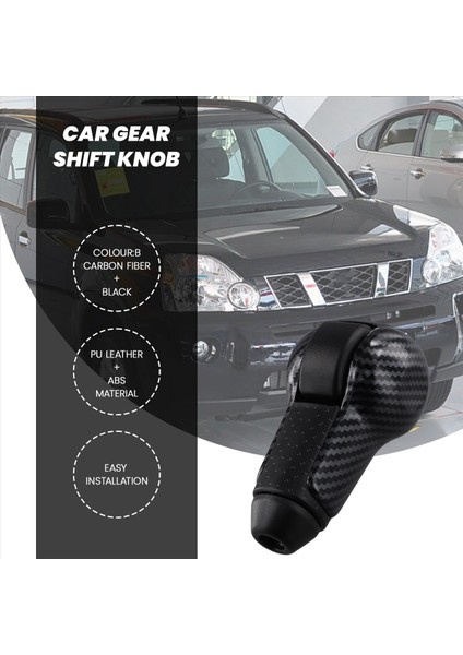 Araba Otomatik Şanzıman Vites Değiştirme Knob 34910-JE40A Nissan Qashqai Için 2008-2015 X-Trail 2008-2013 B (Yurt Dışından) modelleri