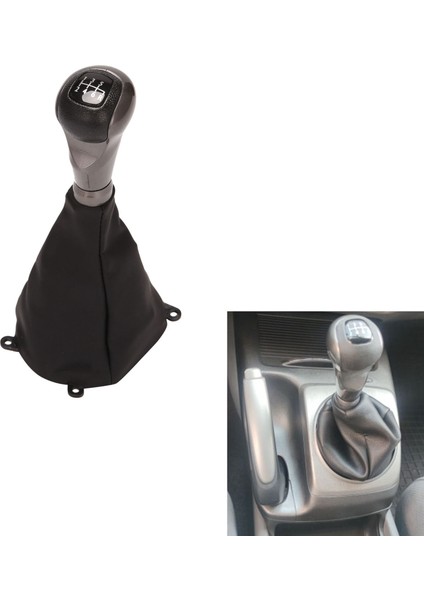 Honda Civic Dx Ex Lx Model 2006-2011 Otomatik Aksesuarlar Için Toz Kapağına Sahip 6 Hızlı Dişli Vites Knob Kol Çubuk Yürüyüşü (Yurt Dışından) fiyatları