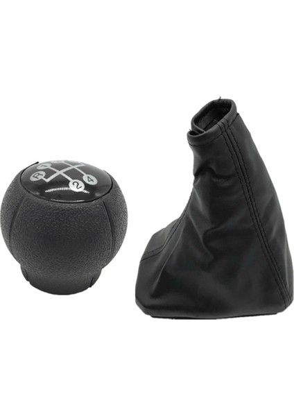 Opel Corsa C Tigra B Combo C B Için Handbrake Boot ile Araba Vardiya Vardiya Toz Kapağı Deri Dişli Vardiya Kapağı (Yurt Dışından)