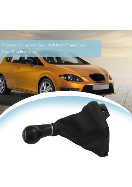 5 Hızlı Araba Deri Vites Değiştirme Düğmesi Çerçeve Dişli Kolu Toz Önyükleme Kapağı Koltuk Leon Iı/toledo Iıı Altea Xl (Yurt Dışından) indirimleri