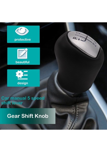 2x 5 Hızlı Deri Manuel Araba Dişli Vites Değiştirme Kenti Kolu Renault Megane Clio Iı Twingo Kangoo Logan Mavi (Yurt Dışından) fiyatları