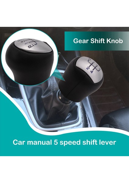 2x 5 Hızlı Deri Manuel Araba Dişli Vites Değiştirme Kenti Kolu Renault Megane Clio Iı Twingo Kangoo Logan Mavi (Yurt Dışından) fırsatları