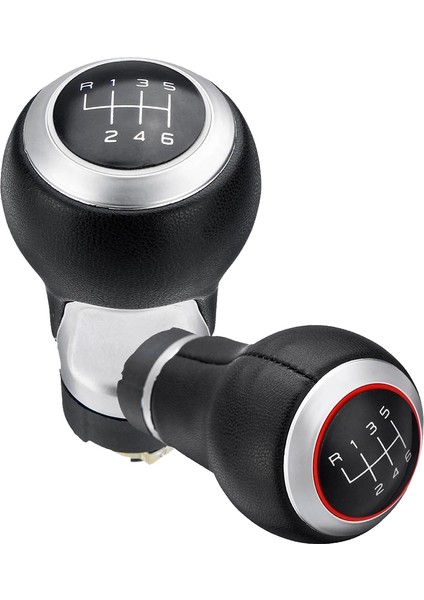 6 Hızlı Pu Deri Araba Dişli Knob For -Audi A3 A4 B6 B7 A6 S4 B8 A5 8t Q5 8r Skoda Koltuk - Gümüş (Yurt Dışından) modelleri