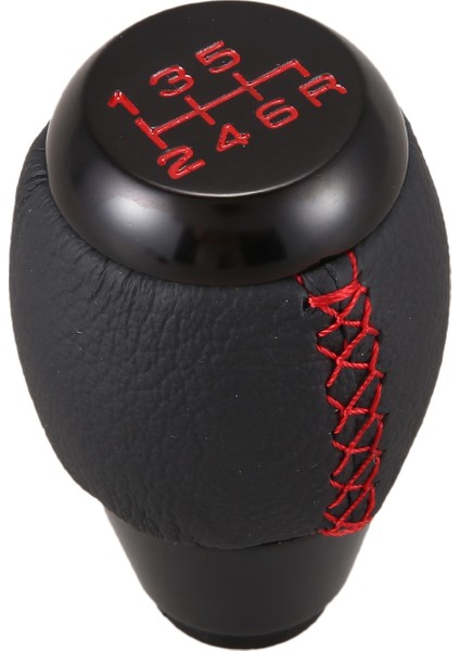 Honda Civic Ep3 Ej Fd Fa Sı Için 6 Hızlı Manuel Kırmızı Dikiş Siyah Deri Dişli Vardiyası Düğmesi (Yurt Dışından) modelleri