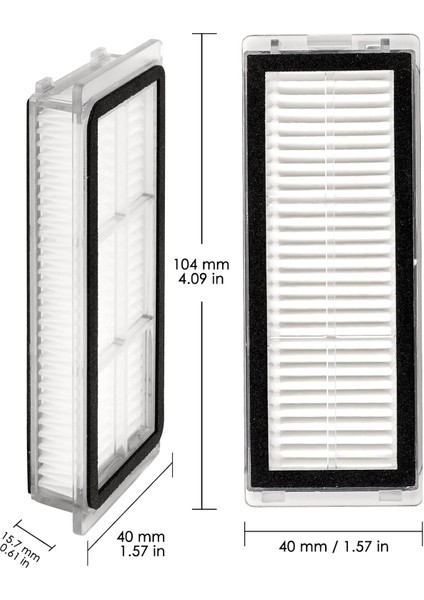 Dreame L20 Ultra RLX41CE-1 Robot Süpürge Uyumlu 1 Adet Ana Fırça-2 Adet Hepa Filtre Yedek Parça Seti fiyatları
