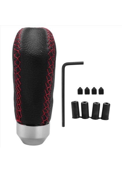 2x Evrensel Deri Otomatik Vites Kamyonu Manuel Dişli Çubuk Vites Değiştirici Kol Kapağı Düğmesi (Yurt Dışından) indirimleri