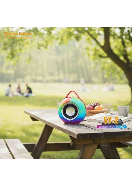 Taşınabilir Kablosuz Bluetooth Hoparlör – Renkli LED Işıklar ve Güçlü Bass Boost Özelliği fiyatları