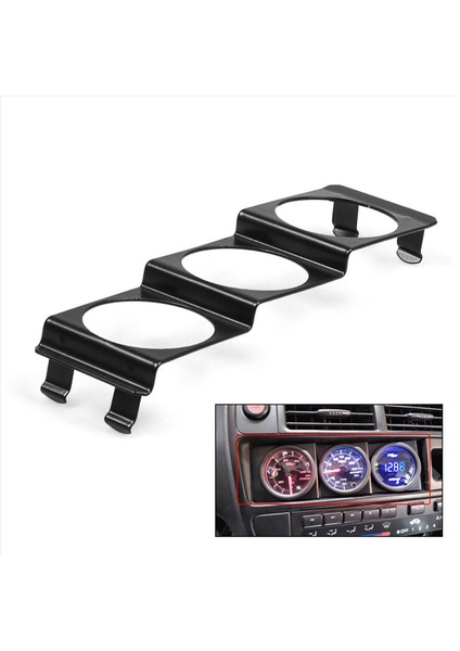 2x Üçlü 52MM x 3 Gauge Tutucu Pod Paneli - Standart Stereo Radyo Yuvası Tek Din Universal (Yurt Dışından) modelleri