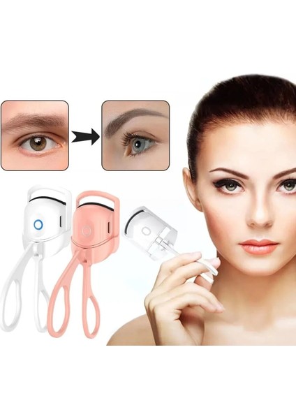 Kirpik Kıvırıcı Isıtıcılı Kirpik Kıvırıcı Sabitler Kıvırır Şekillendirir - Şarjlı modelleri