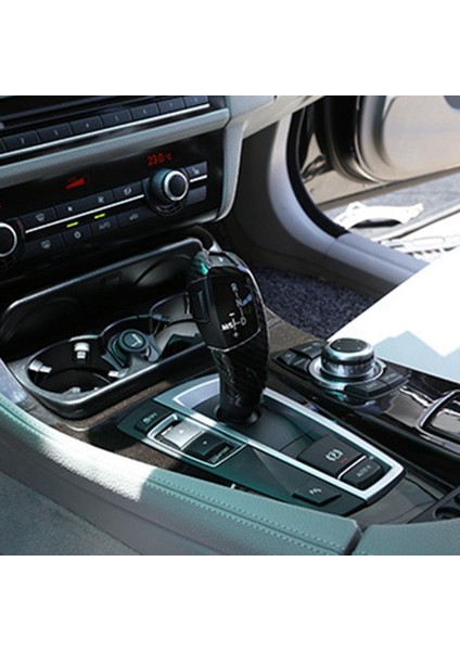 -Bmw F20 F30 F31 F34 X5 F15 X6 F16 Karbon Fiber Dişli Vites Vites Kafalı Yaka Sapı Kılıf Için 2x Dişli Vardiya Düğmesi Kapağı (Yurt Dışından) modelleri