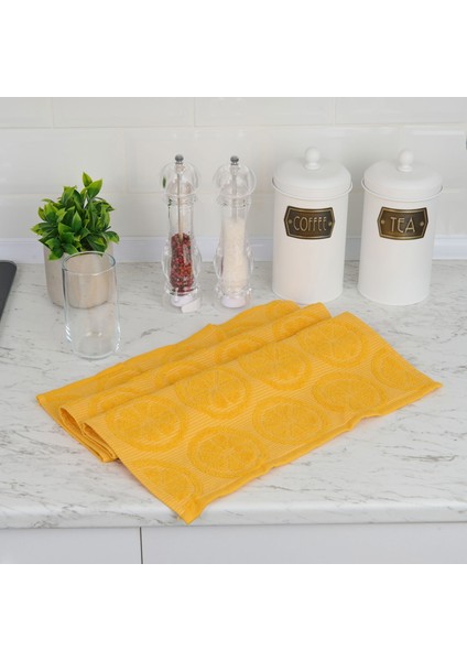 Soft Zitrone Mutfak Havlusu - Hardal - 40X66 cm