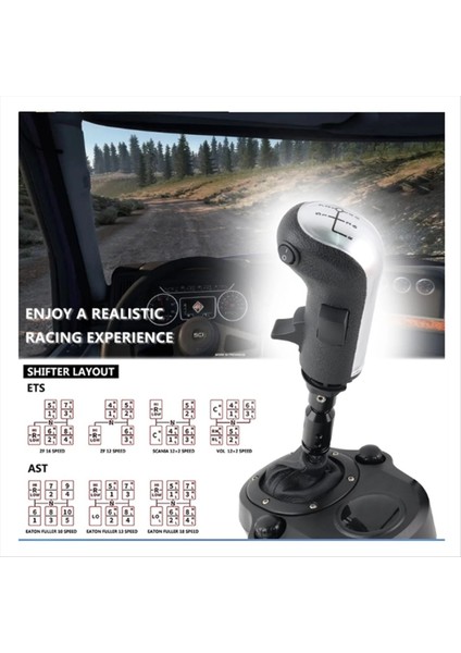 Est2 Vites Değiştirici USB Oyunu 18 Dişli Değiştirici Knob 3 Anahtar Logitech G923 G29 G27 G25 TH8A (Yurt Dışından) modelleri