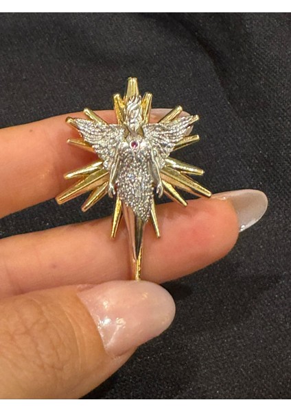 Melek Modelli Altın Kaplama Çelik Küpe fiyatları