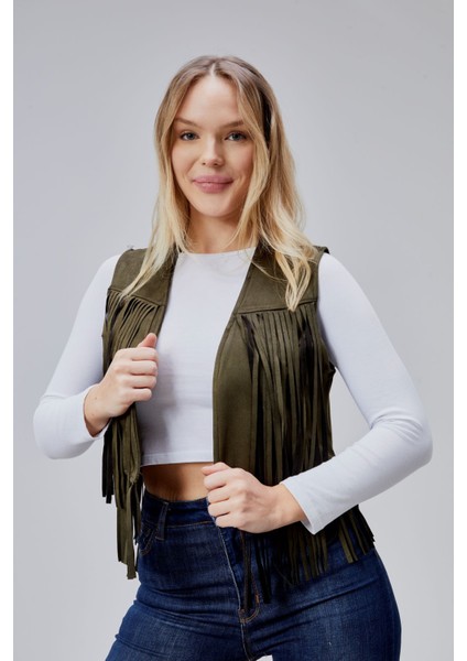 Scuba Suet Püsküllü Yelek