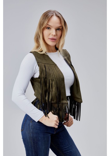 Scuba Suet Püsküllü Yelek fırsatları