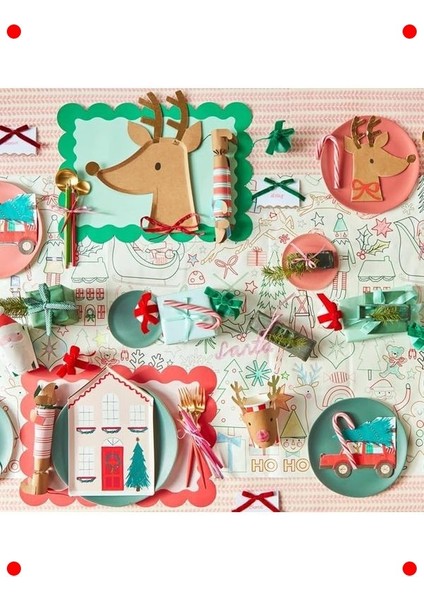 Kutlama Evi Temalı Parti Tabakları (8'li)