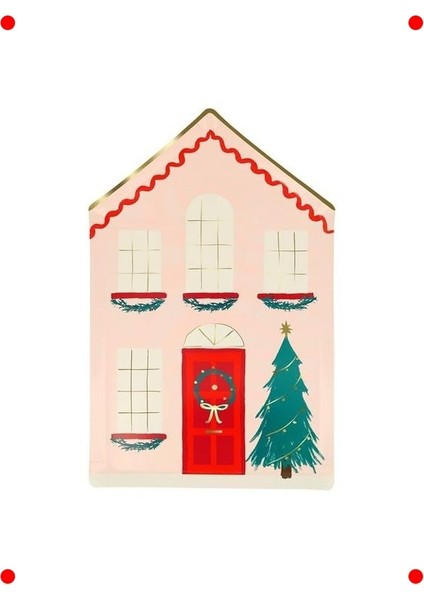 Kutlama Evi Temalı Parti Tabakları (8'li) modelleri