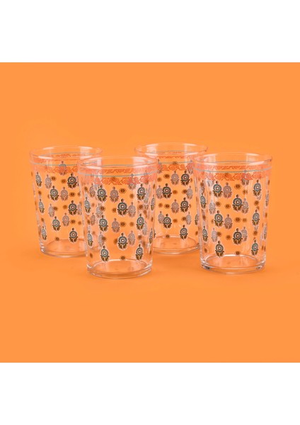 Dora 4'lü Meşrubat Bardağı Seti - Asorti - 510 ml