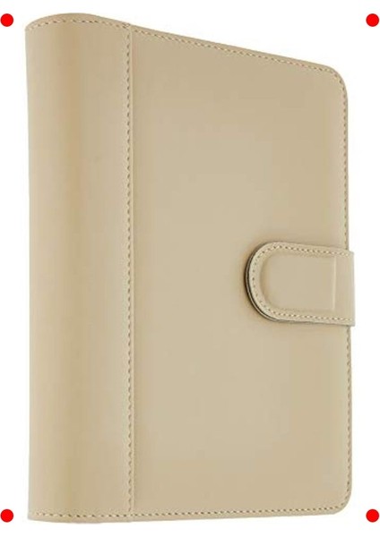 2025 Ajanda Organizer Suni Deri Mıknatıs Kapaklı Bej