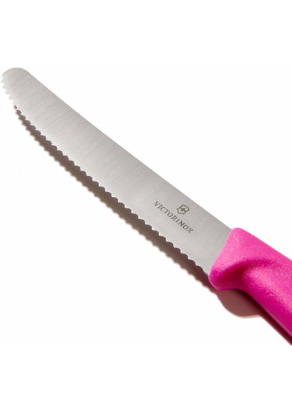 6.7836.L115 Tırtıklı Domates ve Sosis Bıçağı - Pembe - 11 cm modelleri