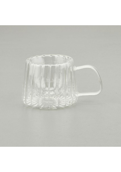 Çift Cidarlı Çizgili Bardak - Şeffaf - 200 ml fiyatları