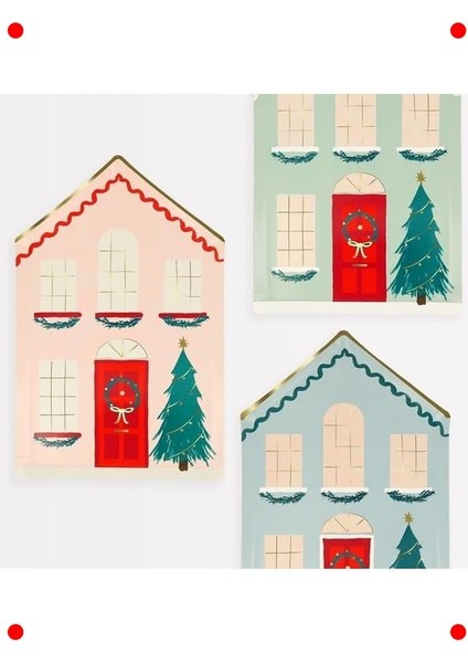 Kutlama Evi Temalı Parti Tabakları (8'li) fırsatları