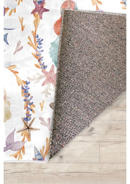 Denizkızı Masalı Bambu Çocuk Odası Halısı